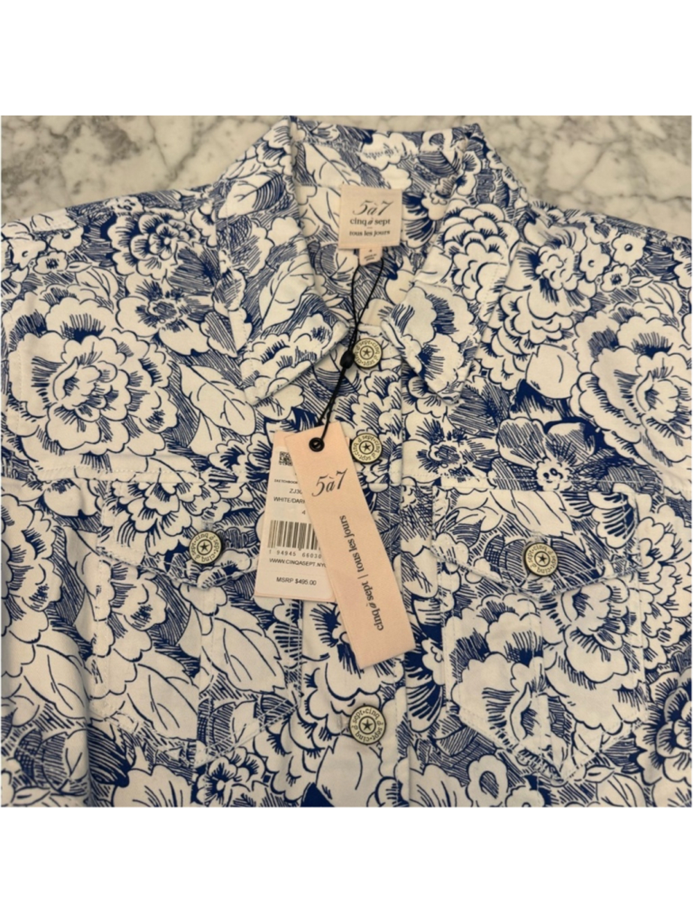 Cinq à Sept Sketchbook Floral Scrunched Canyon Jacket - Picture 10 of 14